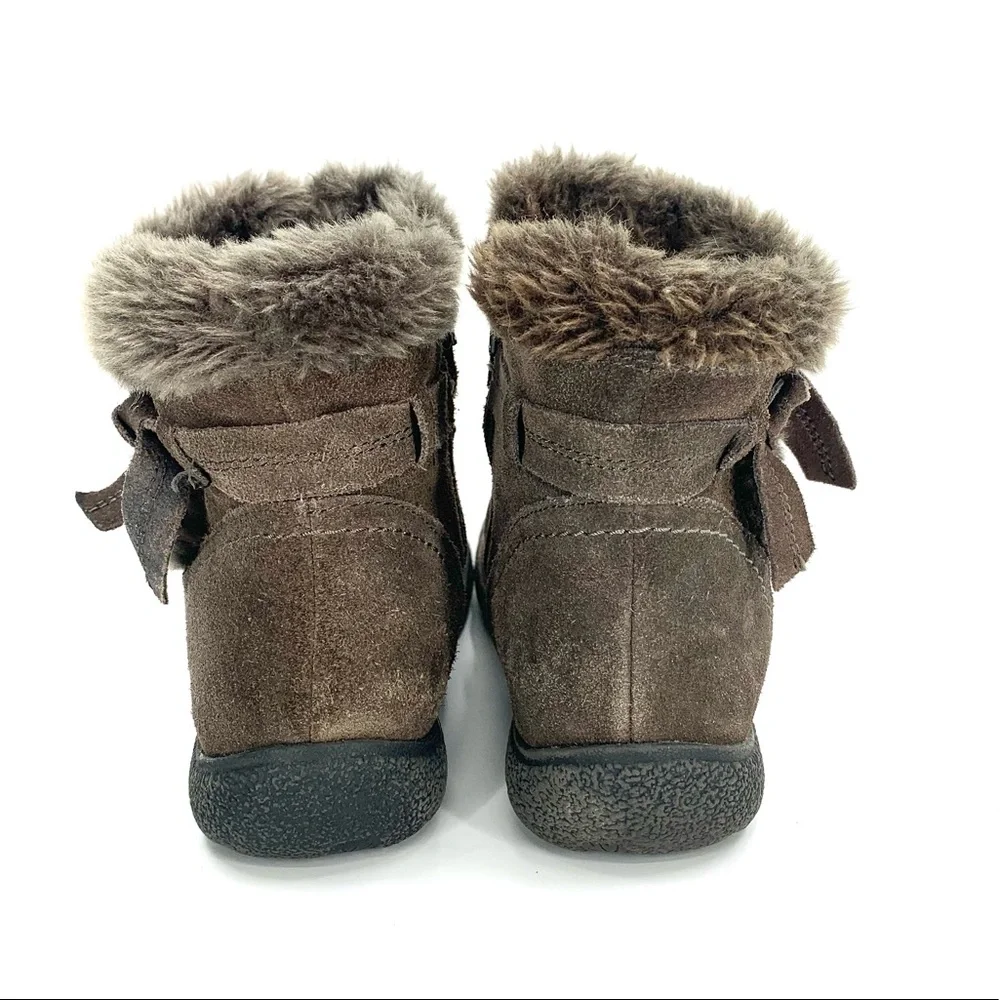 Winter Boots by BareTraps Ellea Suede Leather Winter Boots Size 8 Brown